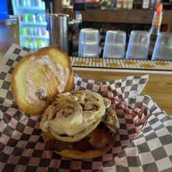 Outlaw Bar & Grill - Bacon Mushroom Swiss 10 of 10 !!