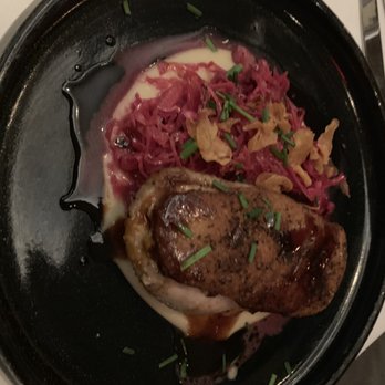 TRIS - Duck with kimchi, glaze - New American Near Me - The Woodlands, Texas TRIS - Duck with kimchi, glaze - New American Near Me - The Woodlands, Texas