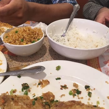 Otay Mandarin - The white rice is supposed to be in the small bowl and the fried in the big bowl but this was her way - Chinese Near Me - Chula Vista, California