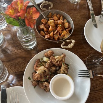 Ammatoli - Fried cauliflower and Batata Harra - Mediterranean Near Me - Long Beach, California