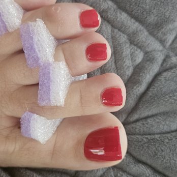 LNS Nail Spa - None were cut straight or made to look straight. One coat of nail polish. - Nail Salons Near Me - Johns Creek, Georgia LNS Nail Spa - None were cut straight or made to look straight. One coat of nail polish. - Nail Salons Near Me - Johns Creek, Georgia