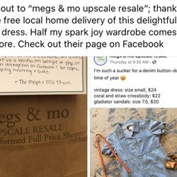 Meg's & Mo Upscale Resale - Denim dress delivered with love