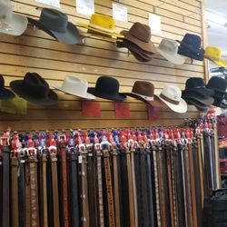 Handley's Western Wear - Belts and hats