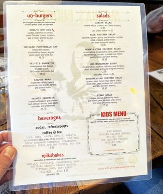 Menu photo 2 Mona's Burgers and Shakes Concord, CA