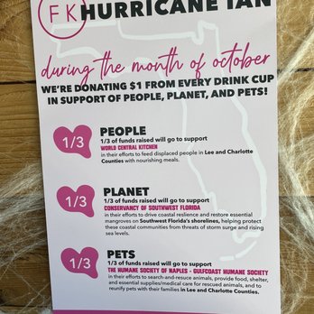 Fresh Kitchen - FK's Hurricane Ian Fundraiser in October 2023 - Vegetarian Near Me - Orlando, Florida