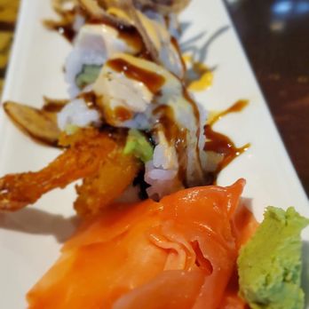 Mimosa - a plate of sushi with salmon and avocado - Asian Fusion Near Me - Springfield, Illinois