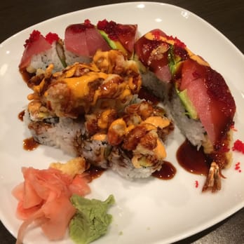 Oyaki Sushi - I was pumped for the Popcorn Roll & it was even better than I anticipated. Sunny Roll on the right. Mm! - Sushi Bars Near Me - Dearborn Heights, Michigan Oyaki Sushi - I was pumped for the Popcorn Roll & it was even better than I anticipated. Sunny Roll on the right. Mm! - Sushi Bars Near Me - Dearborn Heights, Michigan