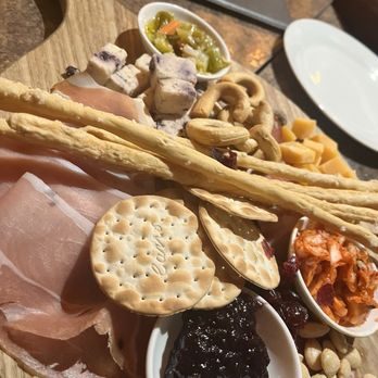 Flight 102 Wine Bar - 2 meat charcuterie - Wine Bars Near Me - Bourbonnais, Illinois