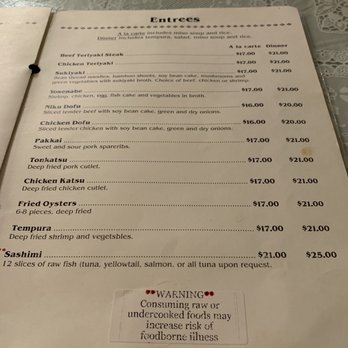 Aki Restaurant - Jan 2020 menu - Sushi Bars Near Me - Los Angeles, California