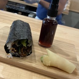 Shiitake Tsukudani Temaki (hand roll)