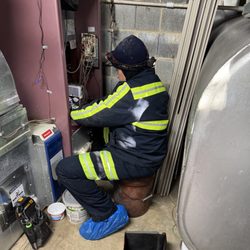 Petro Home Services - DeeDee restarting the oil furnace.