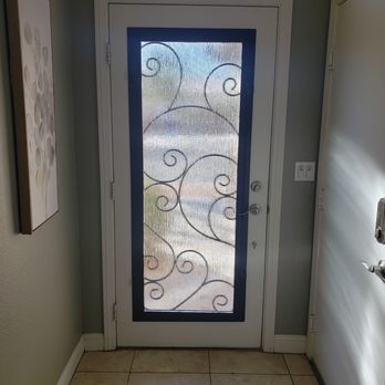 Entry Brite - Catalina exposed vented iron with a copper vein finish. Rain glass option. - Fences & Gates Near Me - Las Vegas, Nevada Entry Brite - Catalina exposed vented iron with a copper vein finish. Rain glass option. - Fences & Gates Near Me - Las Vegas, Nevada