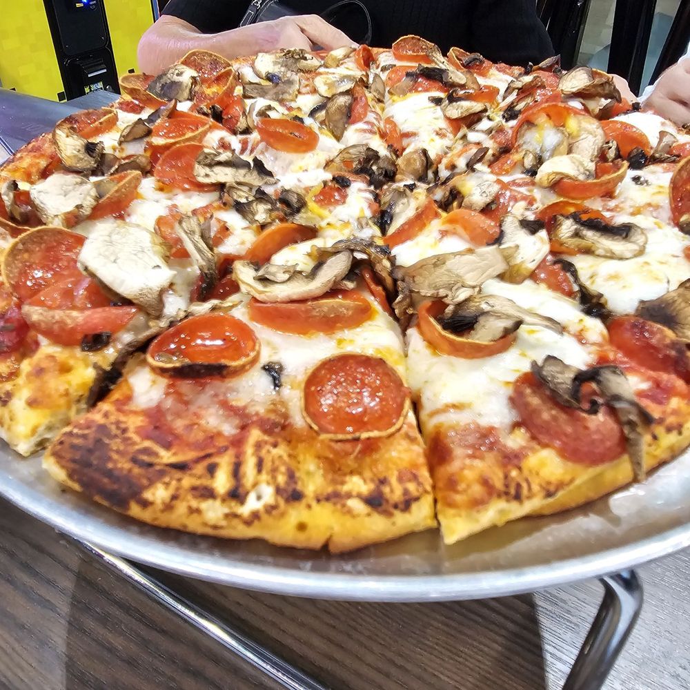 Mountain Mike's Pizza - Medium Pepperoni Mushroom pizza - Chicken Wings Near Me - Pasadena, California Mountain Mike's Pizza - Medium Pepperoni Mushroom pizza - Chicken Wings Near Me - Pasadena, California