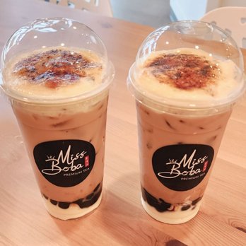 MissBoba - Cream Puff Milk Tea with extra cream puff & brown sugar boba added - Bubble Tea Near Me - Kent, Washington MissBoba - Cream Puff Milk Tea with extra cream puff & brown sugar boba added - Bubble Tea Near Me - Kent, Washington