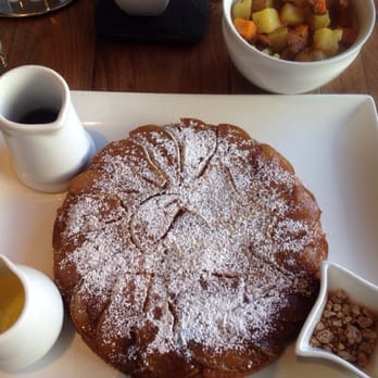 Wheat's End Cafe & Bakery - Upside down oven baked pear ginger pancake topped with candied pecans. - Bakeries Near Me - Chicago, Illinois Wheat's End Cafe & Bakery - Upside down oven baked pear ginger pancake topped with candied pecans. - Bakeries Near Me - Chicago, Illinois