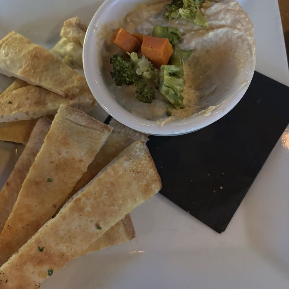 Brick & Beam - Hummus plate with fresh Hummus and Pita - Bars Near Me - Quincy, Massachusetts Brick & Beam - Hummus plate with fresh Hummus and Pita - Bars Near Me - Quincy, Massachusetts
