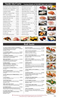 Menu photo 6 Yanagi Sushi Honolulu, HI