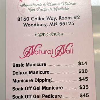 Anna’s Nails & Spa - Pricing menu - Nail Technicians Near Me - Woodbury, Minnesota Anna’s Nails & Spa - Pricing menu - Nail Technicians Near Me - Woodbury, Minnesota