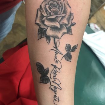 One Truth Tattoo - Memorial Rose Tattoo fresh October 20th 2022 - Piercing Near Me - Northridge, California