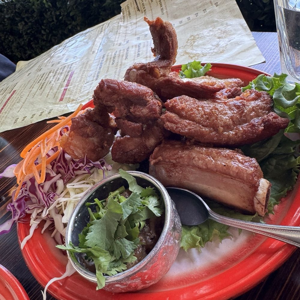 Lao Garden - Fried Pork Ribs.  Can't go wrong.  It had a great flavor 8/10 - Laotian Near Me - Berkeley, California