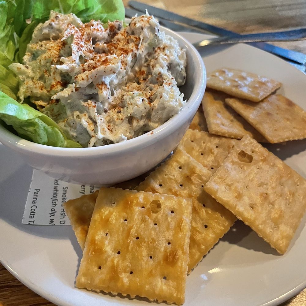 Fish & Whistle - Fish Dip with fried Saltines - Seafood Near Me - Biddeford, Maine
