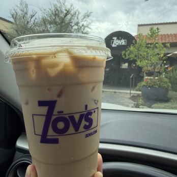 Zov's - Iced Vanilla Latte - Mediterranean Near Me - Tustin, California