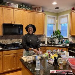Chef Rashida Thom - Chef Rashida at work.