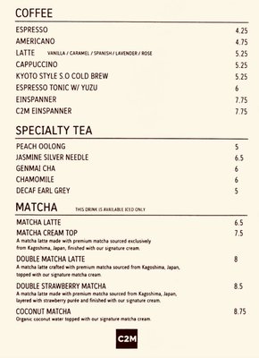 Menu photo 4 Coffee2Me Los Angeles, CA Menu photo 4 Coffee2Me Los Angeles, CA