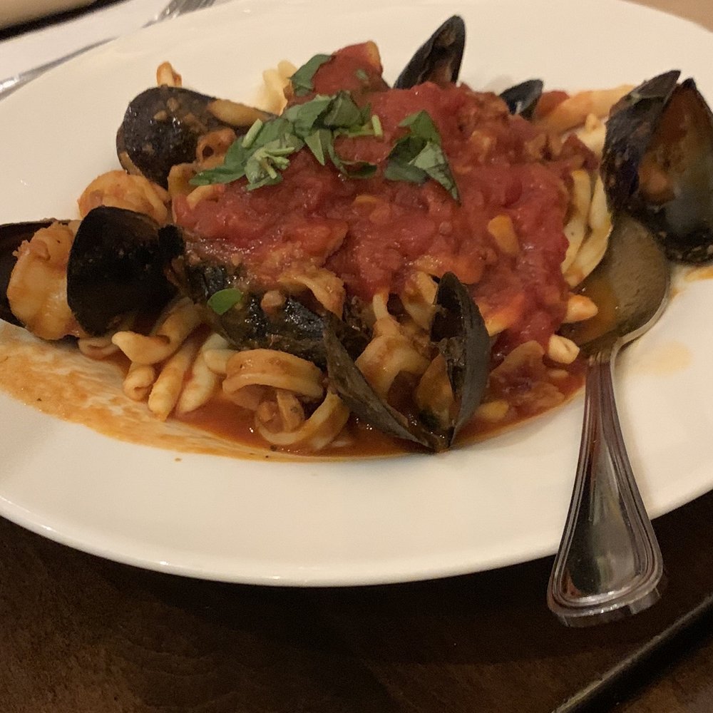 Pizza Classica - Fruta di Mare with fresh fusilli pasta - Pizza Near Me - Glendale, New York Pizza Classica - Fruta di Mare with fresh fusilli pasta - Pizza Near Me - Glendale, New York