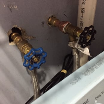 Miami Emergency Plumbing - After: washer connection burst and re-soldering - Plumbing Near Me - Miami, Florida
