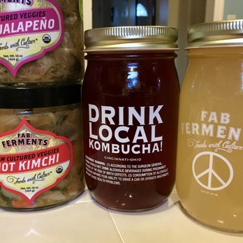 Fab Ferments - three jars of food - Beer Bar Near Me - Lockland, Ohio