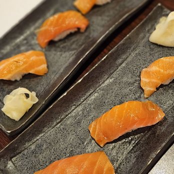 Kyala Japanese Restaurant - Salmon Nigiri Sampler - Japanese Near Me - Diamond Bar, California Kyala Japanese Restaurant - Salmon Nigiri Sampler - Japanese Near Me - Diamond Bar, California
