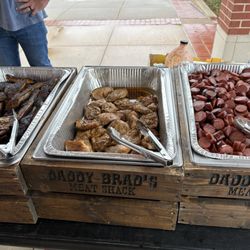 Daddy Brad's Meat Shack - Set up for office lunch