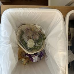Tossed it in the trash!