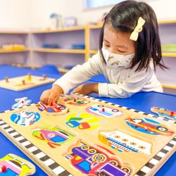 Toddler program - during montessori job time