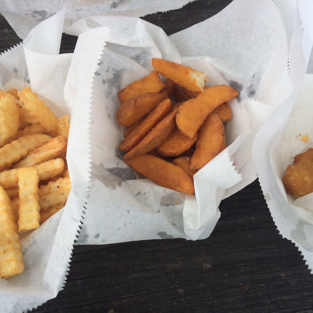 Shelby Forest General Store - L2R: regular fries, seasoned fries, jalapeño poppers - Burgers Near Me - Millington, Tennessee Shelby Forest General Store - L2R: regular fries, seasoned fries, jalapeño poppers - Burgers Near Me - Millington, Tennessee
