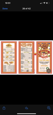 Menu photo 1 Crown fried chicken and pizza Halal Buffalo, NY