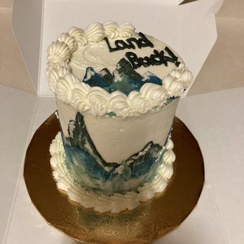 Bear And The Honey Specialty Bakery - Customized Land Back Cake with mountains - Gluten-Free Near Me