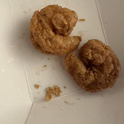 Overcooked shrimp