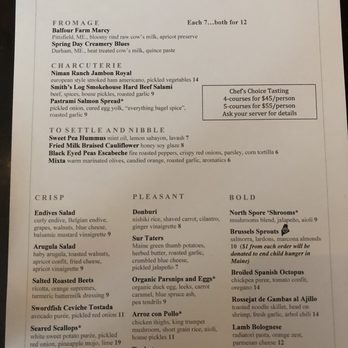 Sur Lie - New American Near Me - Portland, Maine