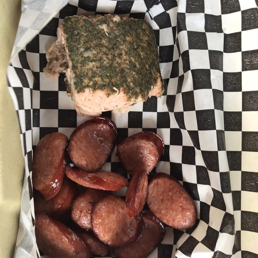 Rude BBQ - Sausage and Salmon - Barbeque Near Me - Easton, Maryland Rude BBQ - Sausage and Salmon - Barbeque Near Me - Easton, Maryland