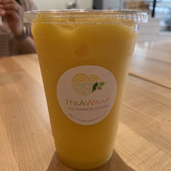 ItsAWrap Vietnamese Eatery - Mango Slush Tea - Vietnamese Near Me - Morrisville, North Carolina ItsAWrap Vietnamese Eatery - Mango Slush Tea - Vietnamese Near Me - Morrisville, North Carolina