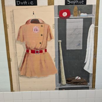 San Jose Giants - Rockford Peaches tribute in the ladies restroom - Professional Sports Teams Near Me - San Jose, California San Jose Giants - Rockford Peaches tribute in the ladies restroom - Professional Sports Teams Near Me - San Jose, California