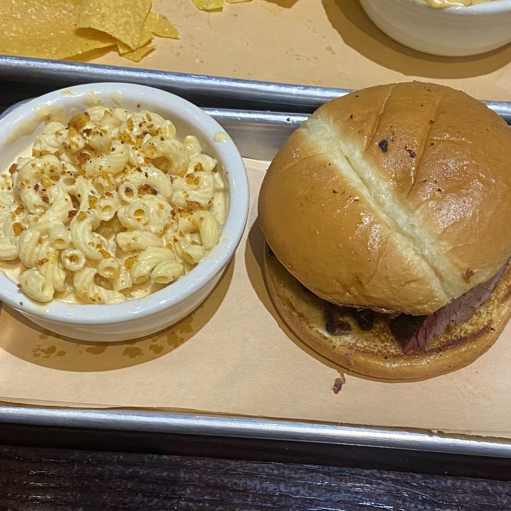 Jack's BBQ - Bellevue - Brisket sandwich and queso Mac n cheese - Cocktail Bars Near Me - Redmond, Washington Jack's BBQ - Bellevue - Brisket sandwich and queso Mac n cheese - Cocktail Bars Near Me - Redmond, Washington