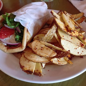 Zayna Mediterranean - Gyro sandwich with fries - Mediterranean Near Me - Tucson, Arizona Zayna Mediterranean - Gyro sandwich with fries - Mediterranean Near Me - Tucson, Arizona