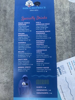 Menu photo 4 Dude & Meatball’s Miramar Beach, FL Menu photo 4 Dude & Meatball’s Miramar Beach, FL