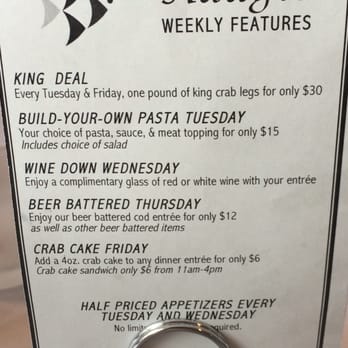Adagio - Weekly specials to check out! I will be back soon! - Seafood Near Me - Bethlehem, Pennsylvania