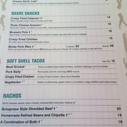 The Roaming Giant - Other half of lunch menu