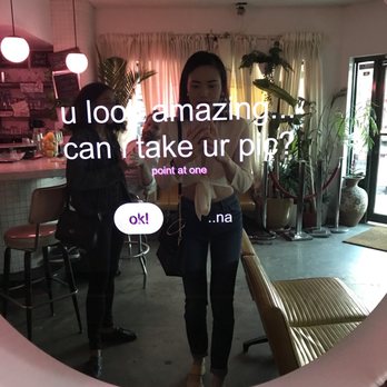 Rebecca's - Photo booth mirror so cooooool - Bars Near Me - Brooklyn, New York