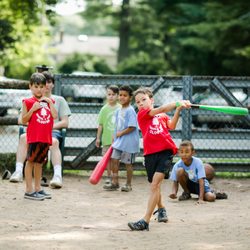 Lindgren School And Camp - Children playing on the sports field.